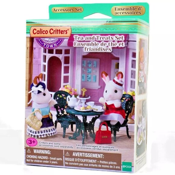 Calico Critters Sylvanian Families Town Series Tea and Treats Set - 15+ Pieces - Picture 3 of 6